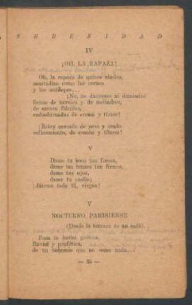 IV - ¡Oh, la rapaza!