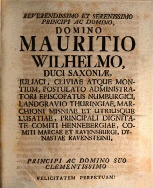 Nicolai Christophori Lynckeri ... Tractatio iuridica de superioritate sacra