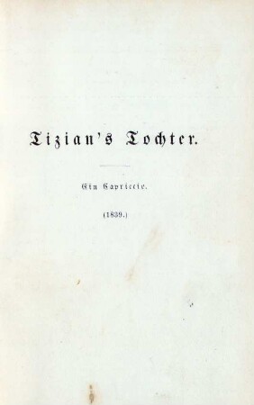 Tizian's Tochter
