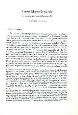 Thematisches Heft: "Das kirchliche Eherecht"