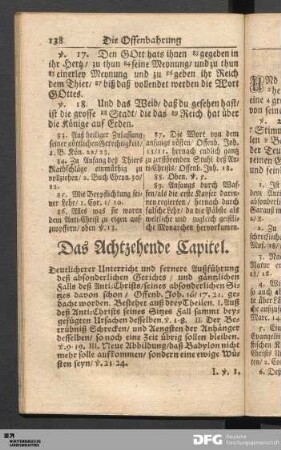 Das Achtzehende Capitel.