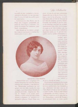 [Fotografía de] Señorita Nieves Montt Huidobro