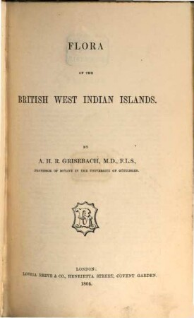 Flora of the British West Indian islands