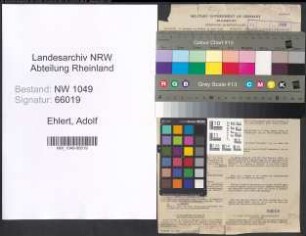 Entnazifizierung Adolf Ehlert , geb. 27.03.1899 (Kaufmaennischer Angestellter)
