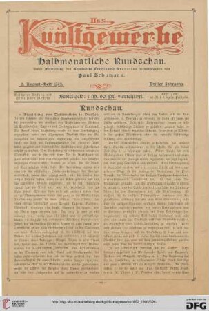 2. August-Heft 1893