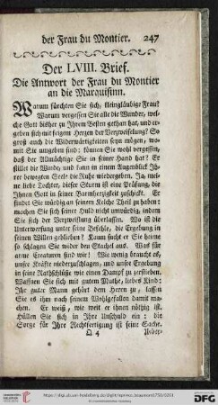 Der LVIII. Brief