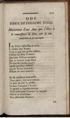 Ode tiree du pseaume XVIIII.