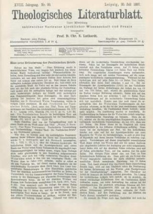 353-356 Eine neue Erläuterung der Paulinischen Briefe