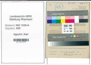 Entnazifizierung Karl Appuhn , geb. 12.06.1896 (Desinfektor)