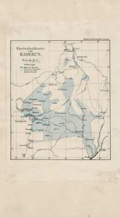 Kautschukkarte von Kamerun
