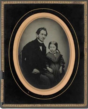 F. A. Wilke mit Tochter Klara (später verh. Bergmann)