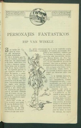 Personajes fantásticos: Rip van Winkle