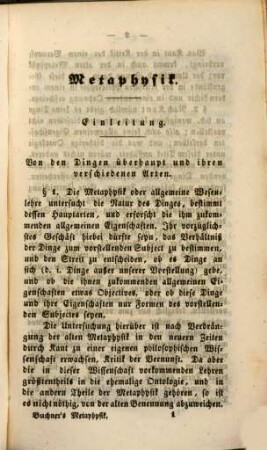 Grundsätze der Philosophie, 2. Die Logik und Metaphysik