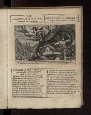 Liv. II. Contient le songe, les harangues, & fait nombre des navires