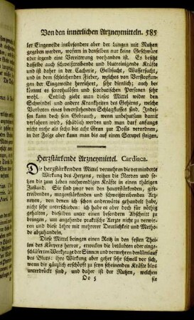 Herzstärkende Arzneymittel