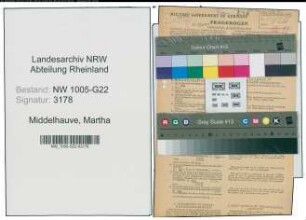 Entnazifizierung Martha Middelhauve , geb. 25.06.1886 (Geschaeftsinhaberin)