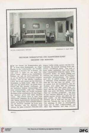 Deutsche Werkstätten für Handwerks-Kunst Dresden und München