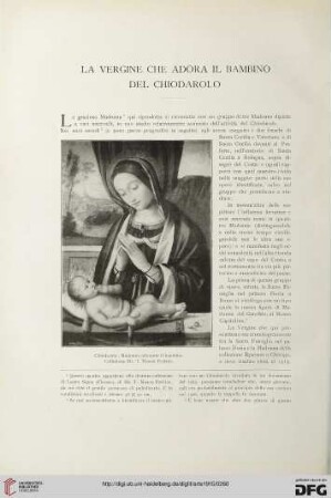 18: La Vergine che adora il bambino del Chiodarolo