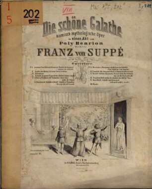 Die schöne Galathe : komisch-mythologische Oper in einen [!] Akt von Poly Henrion