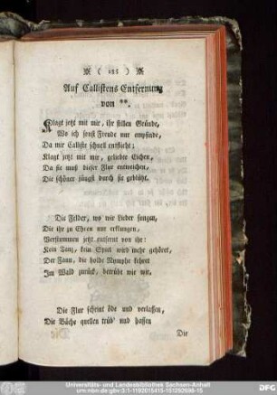 Auf Callistens Entfernung von.