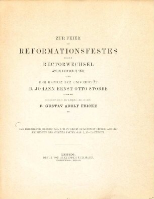 Das exegetische Problem Gal. 3,20 in seiner organischen Genesis aus der Erörterung des Apostels Paulus Gal. 3,15 - 25 geprüft