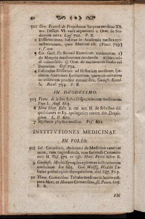 Institutiones medicinae.