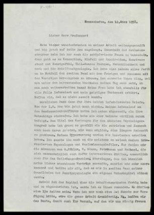 [Brief von Julius Bahle an Otto Selz vom 12. März 1938]