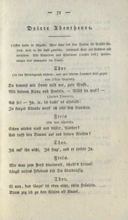 Dritte Abentheure