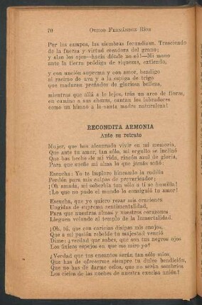 Recóndita armonía : Ante su retrato