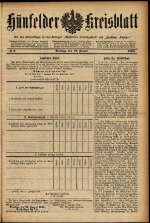 Ausgabe vom Dienstag, den 18. Januar 1898.