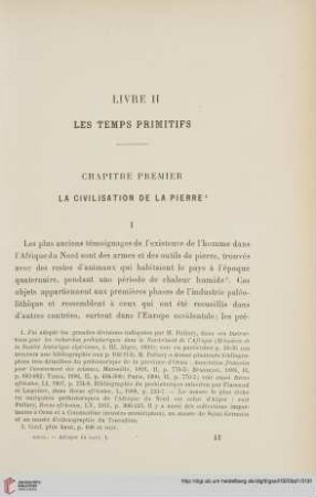 Livre II: Les Temps primitifs