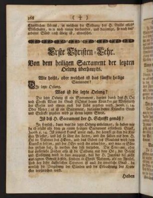 368-386, Vier Christen-Lehren von dem fünfften heiligen Sacrament, nemlich von der heiligen letzten Oelung