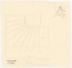 Arzthaus Prof. Bernhardt, Berlin-Charlottenburg: Kellertreppen: Grundriss 1:10 mit Details