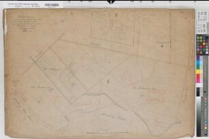 Herringhausen (Bohmte) Grundstücke des Gutes Arenshorst Katasterauszug 1881 1 : 2000 65 x 94 Zeichnung von Ledebur-Crollage