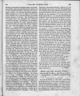Teuffel, W. S.: Charakteristik des Horaz. Ein Beitrag zur Literaturgeschichte. Leipzig: Wigand 1842 (Beschluss von Nr. 138)