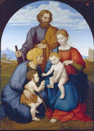 Die Heilige Familie mit Elisabeth und dem Johannesknaben