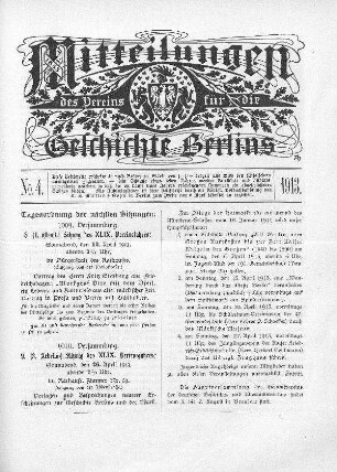 Tagesordnung der nächsten Sitzungen
