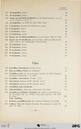 Glas (Nr. 372-396)