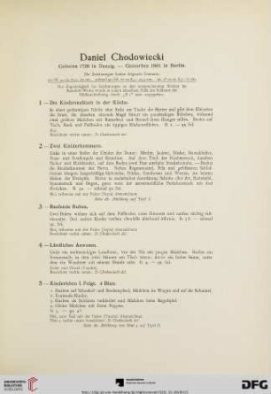 Daniel und Gottfried Chodowiecki (Nr. 1-131)