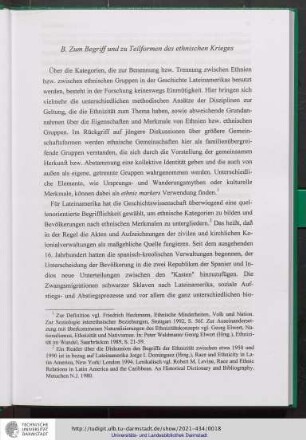 B. Zum Begriff und zu Teilformen des ethnischen Krieges