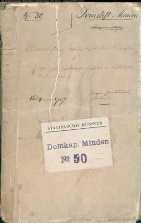 Auseinandersetzung zwischen den evangelischen und katholischen Domherren wegen der Präbenden
