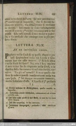 Lettera XLIX. Ad un intrinseco amico