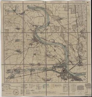 Section Riesa aus: Topographische Karte (Meßtischblätter) Sachsen