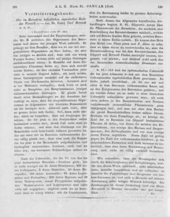 Die im Bernstein befindlichen organischen Reste der Vorwelt. gesammelt. Bd. 1, Abt. 1. In Verbindung mit Mehreren bearb. und hrsg. v. G. C. Berendt. Berlin: Nicolai 1845 (Fortsetzung von Nr. 20)