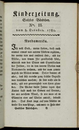 Nro. II. vom 8. October 1781