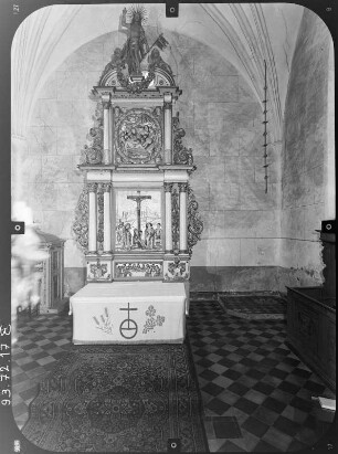 Reichenbach/O.L. Johanneskirche (Wiederaufbau 1674). Altar (1685)
