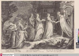 [Die klugen Jungfrauen werden vom Herrn empfangen; Wise Virgins Received by our Lord]