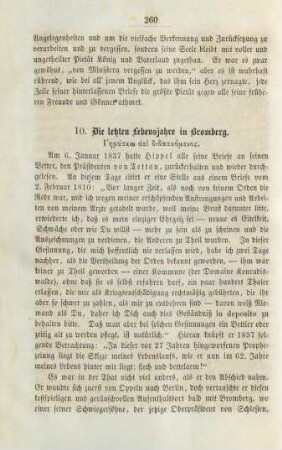 10. Die letzten Lebensjahre in Bromberg