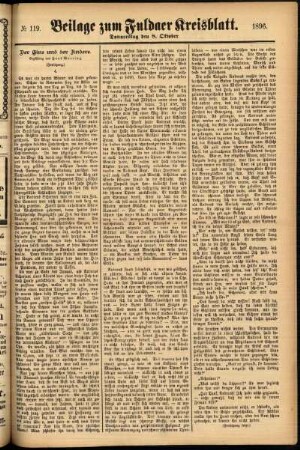 Zweite Ausgabe vom Donnerstag, den 08. Oktober 1896.