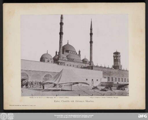 Kairo: Citadelle mit Alabaster Moschee.